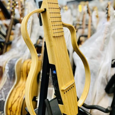 GUITAR NATASHA NBSG – MÀU TỰ NHIÊN+ĐEN – GUITAR SILENT CHẤT LƯỢNG CAO LÀM TỪ TRE