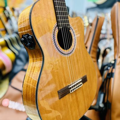 Guitar Flamenco JX-25 CE – EQ Hiệu Ứng kết nối Bluetooth + Thon gọn